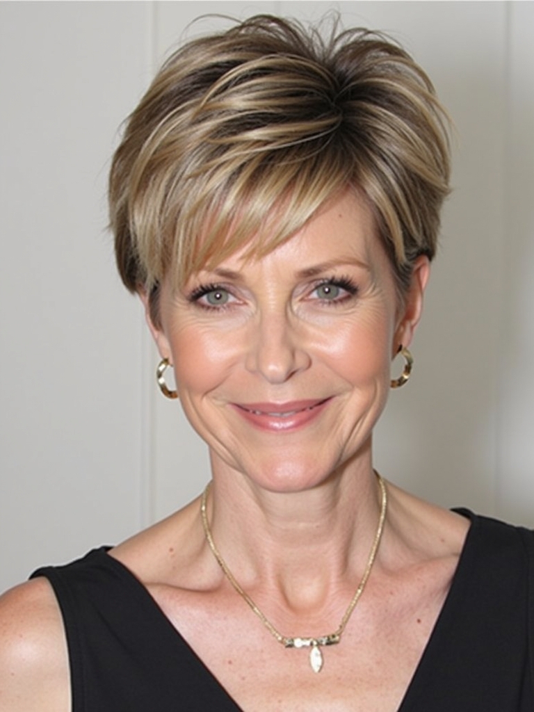 Hairstyles For Thin Hair Fine Over 50: The Classic Pixie
