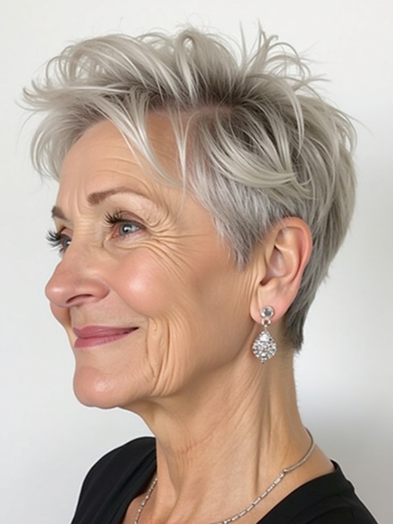 Hairstyles For Thin Fine Hair Over 60: Inverted Bob