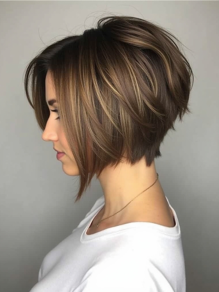 Graduated Bob: Structured Volume for Short Haircuts For Thin Fine Hair