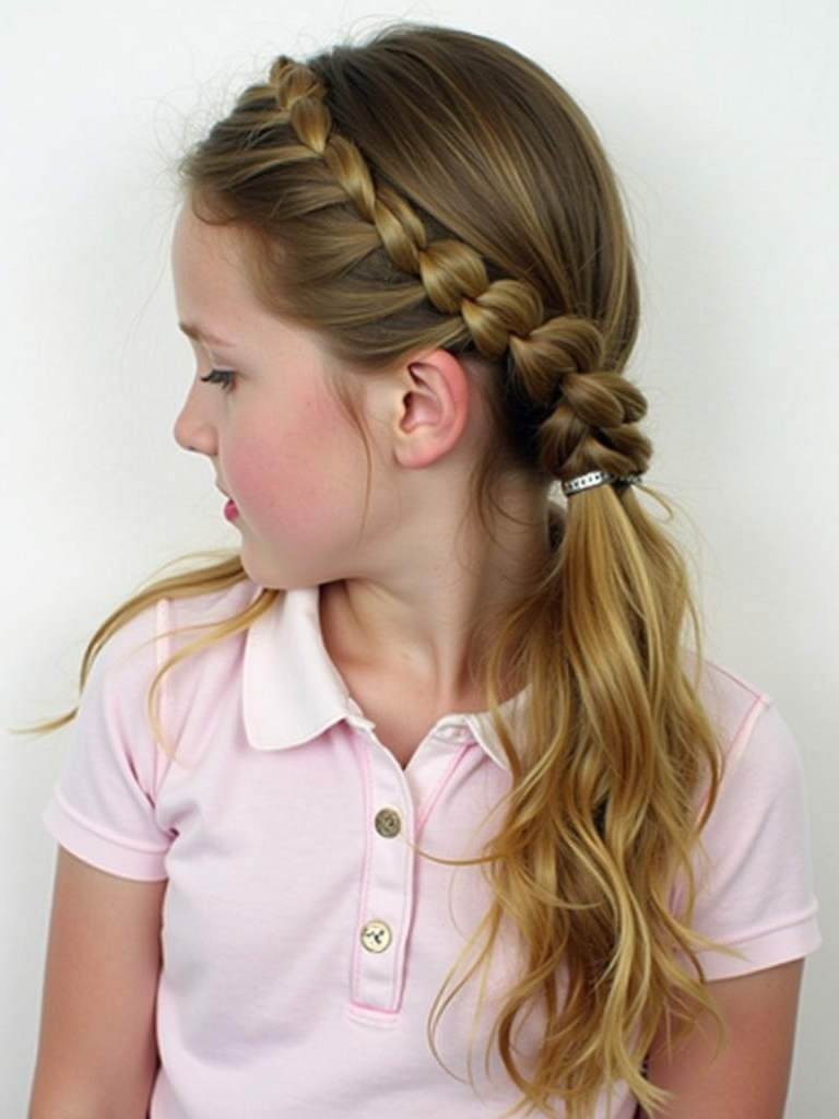 Hairstyles For School: Half-Up Dutch Braid