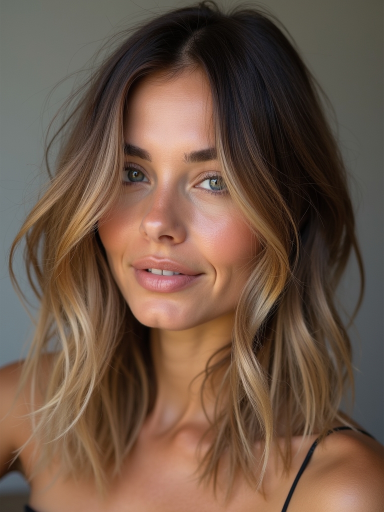 Collarbone Length Hair: With Deep Side Part