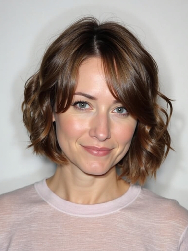 Rounded Bob: Gentle Shape for Short Haircuts For Thin Fine Hair