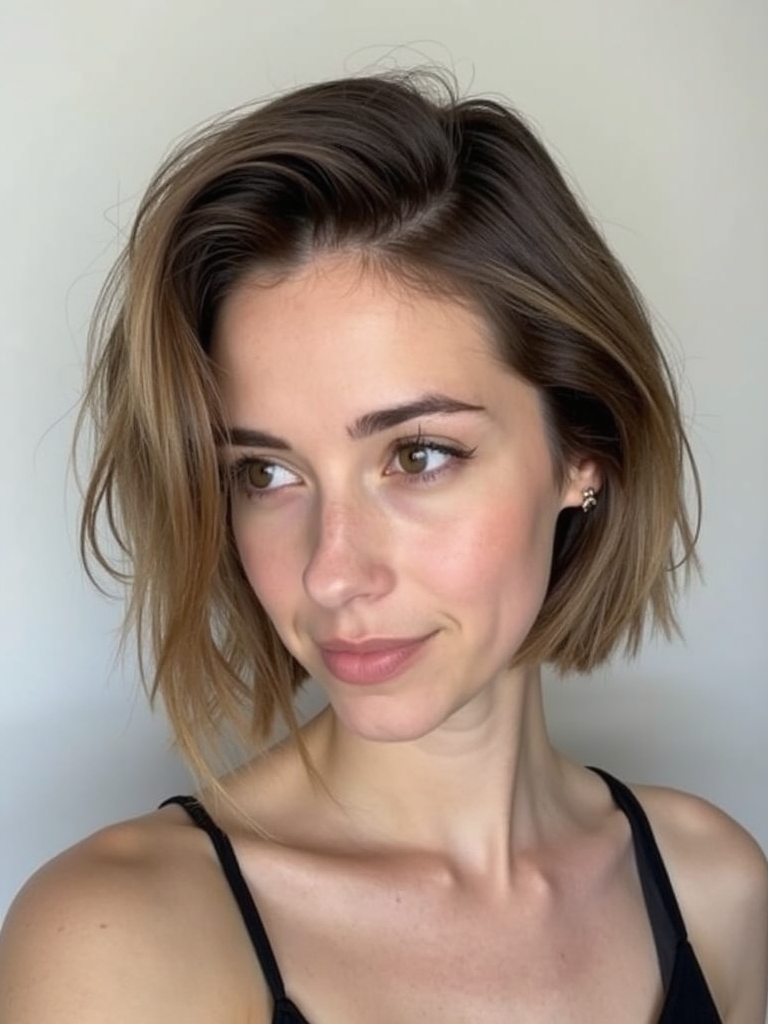 Concave Bob: Modern Edge for Short Haircuts For Thin Fine Hair