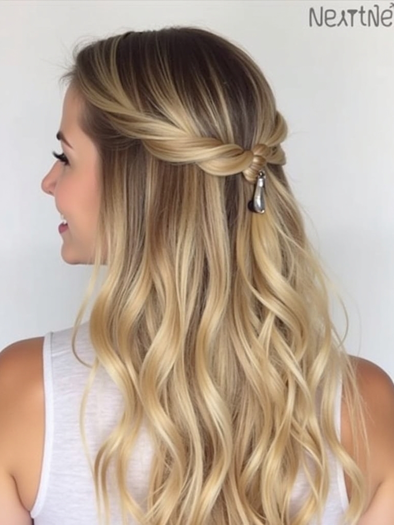 Easy Hairstyles For School: Claw Clip Style