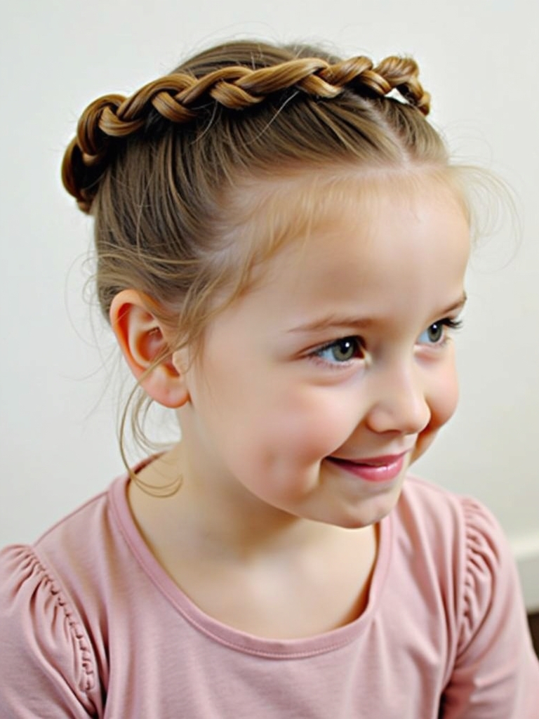 Hairstyles For School: Twisted Crown