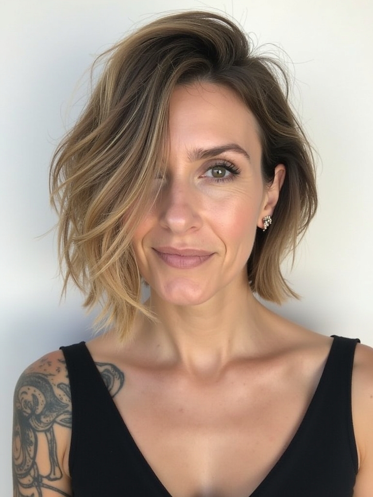 Angled Bob: Volume Booster Among Short Haircuts For Thin Fine Hair