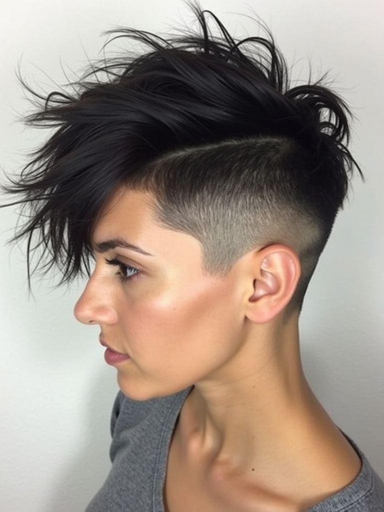 Messy Pixie with Undercut for Short Haircuts For Thin Fine Hair
