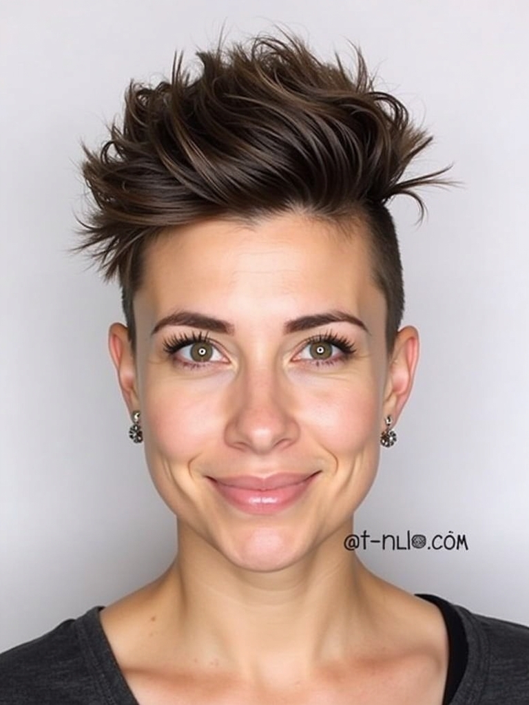 Faux Hawk for Short Haircuts For Thin Fine Hair
