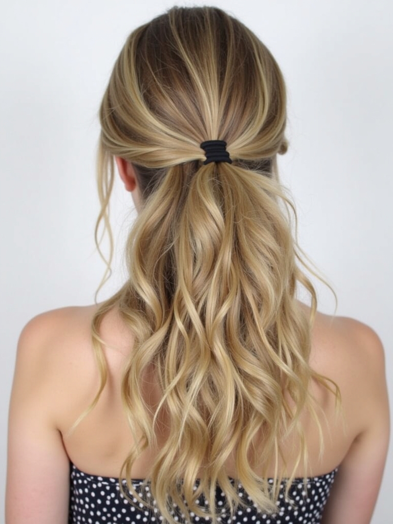 Long Haircut Ideas: Bubble Ponytail