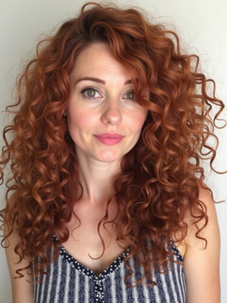 Captivating Copper Hair Color Ideas: Curly Copper