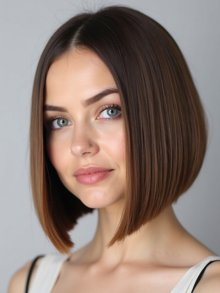Sleek and Straight Bob for Short Haircuts For Thin Fine Hair