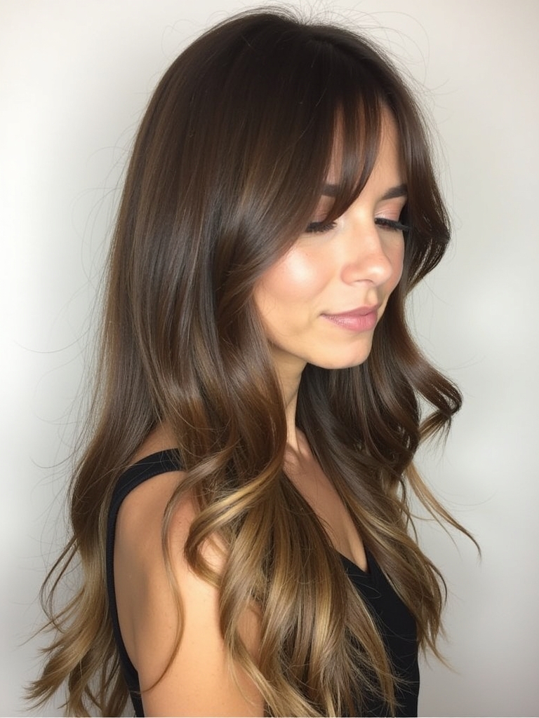 Long Haircut Ideas: Deep Side Part