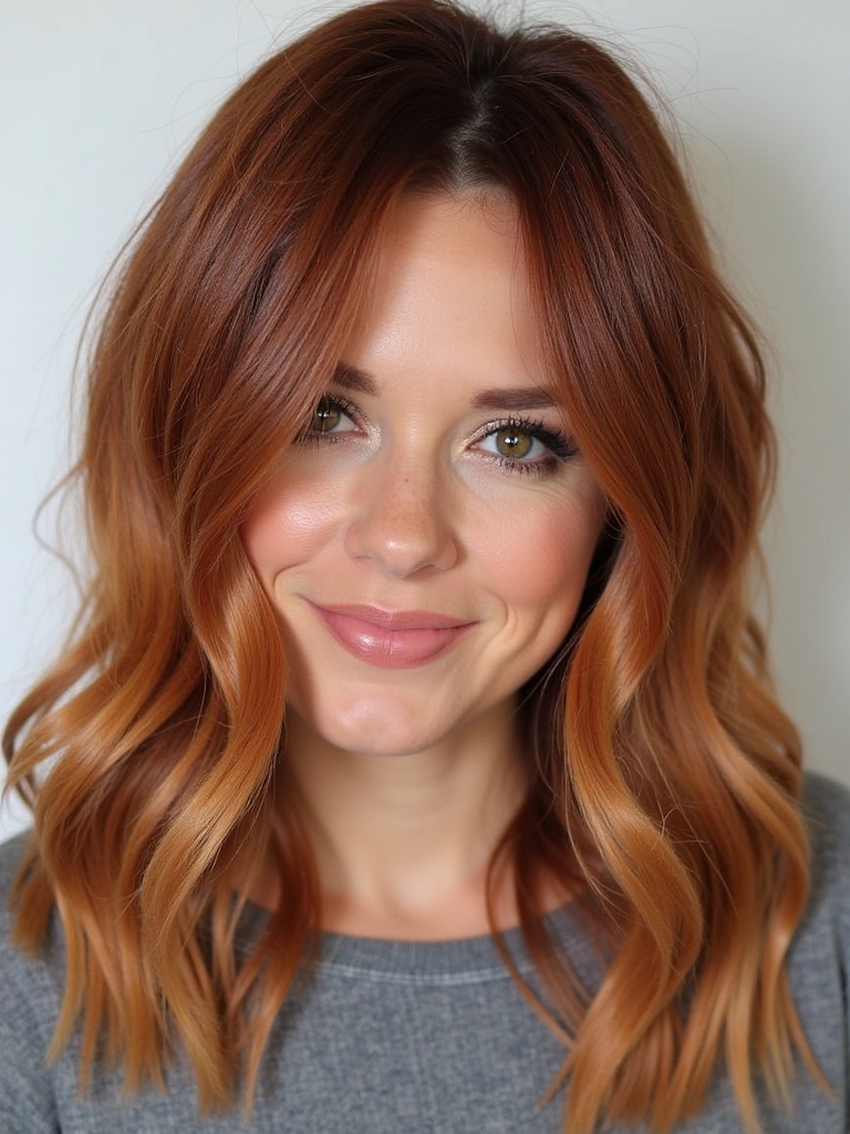 Copper Cinnamon Highlights: 39 Copper Hair Color Ideas