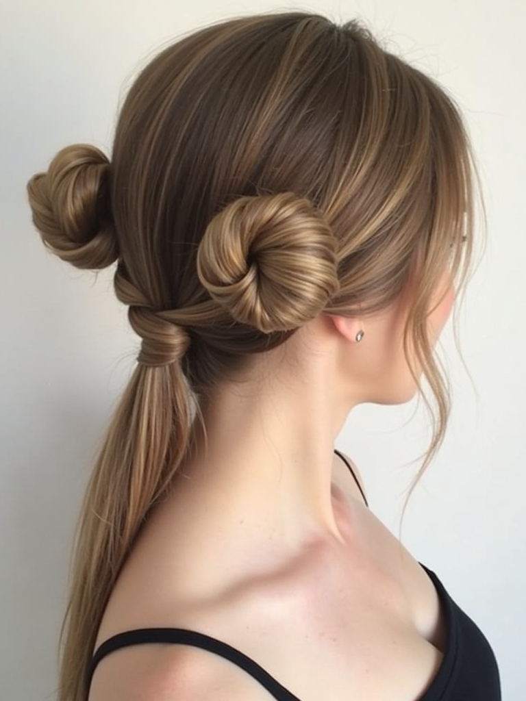 Long Haircut Ideas: Space Buns