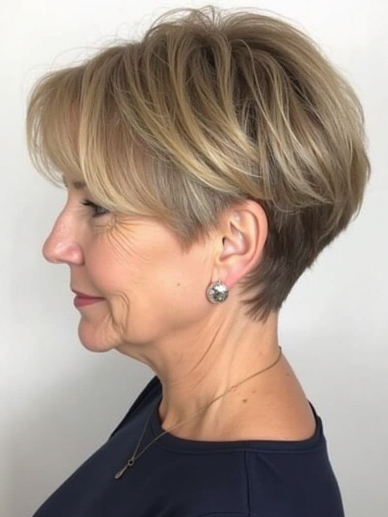 Hairstyles For Thin Fine Hair Over 60: Classic Pageboy