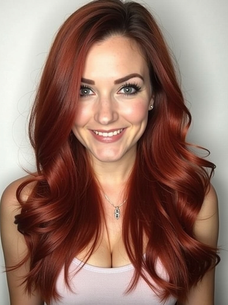 Captivating Copper Hair Color Ideas: Dark Copper With Red