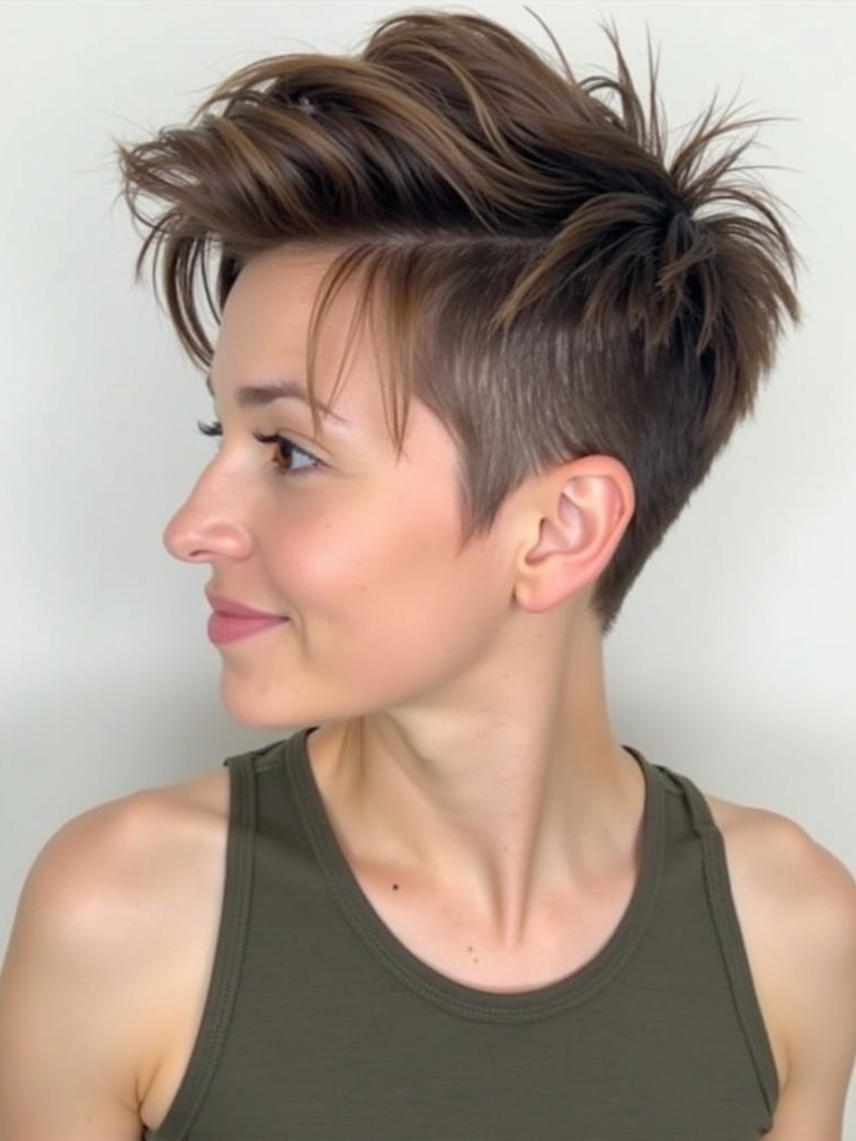 Asymmetrical Pixie Cut for Short Haircuts For Thin Fine Hair