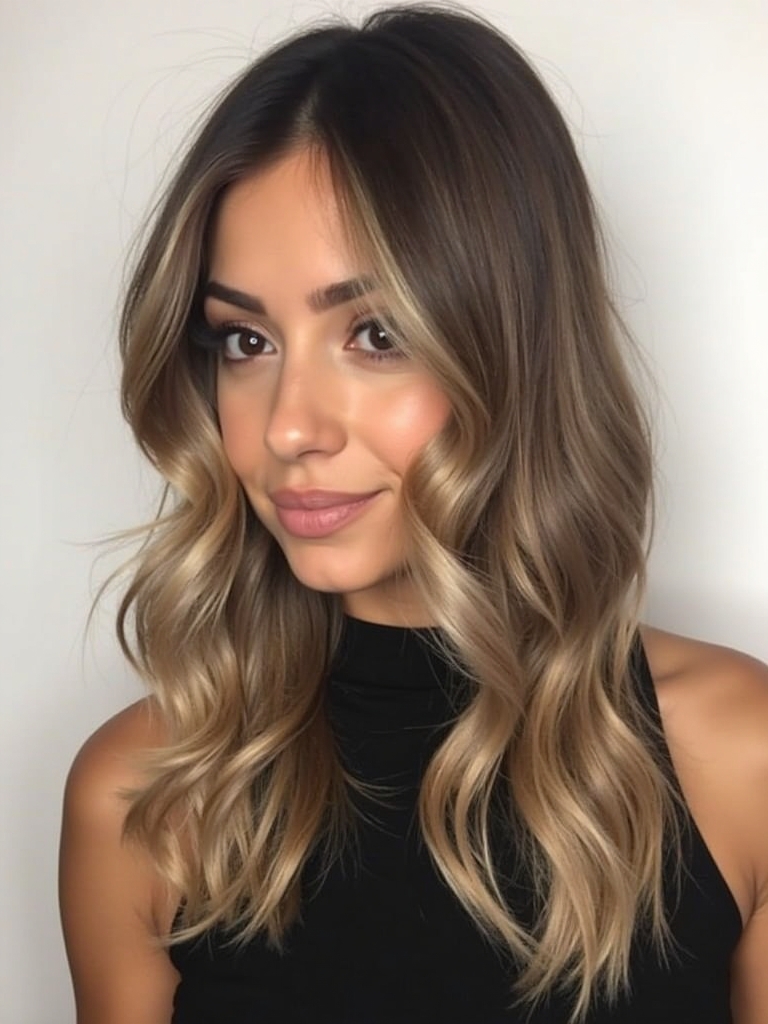 Collarbone Length Hair: Lowlights for Depth