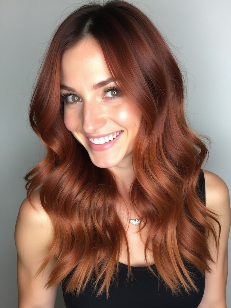 Copper Cinnamon Waves: 39 Copper Hair Color Ideas