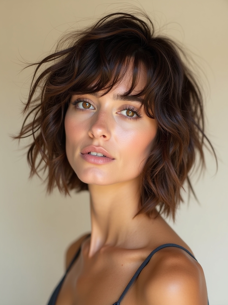 Short Messy Haircuts For Women: The Shaggy Bowl Cut