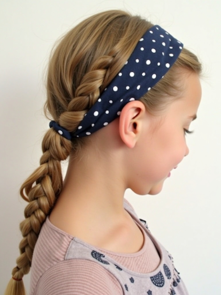 Easy Hairstyles For School: Braided Headband