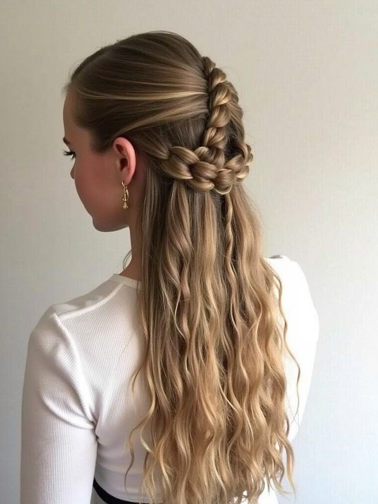 Hairstyles For School: Waterfall Braid
