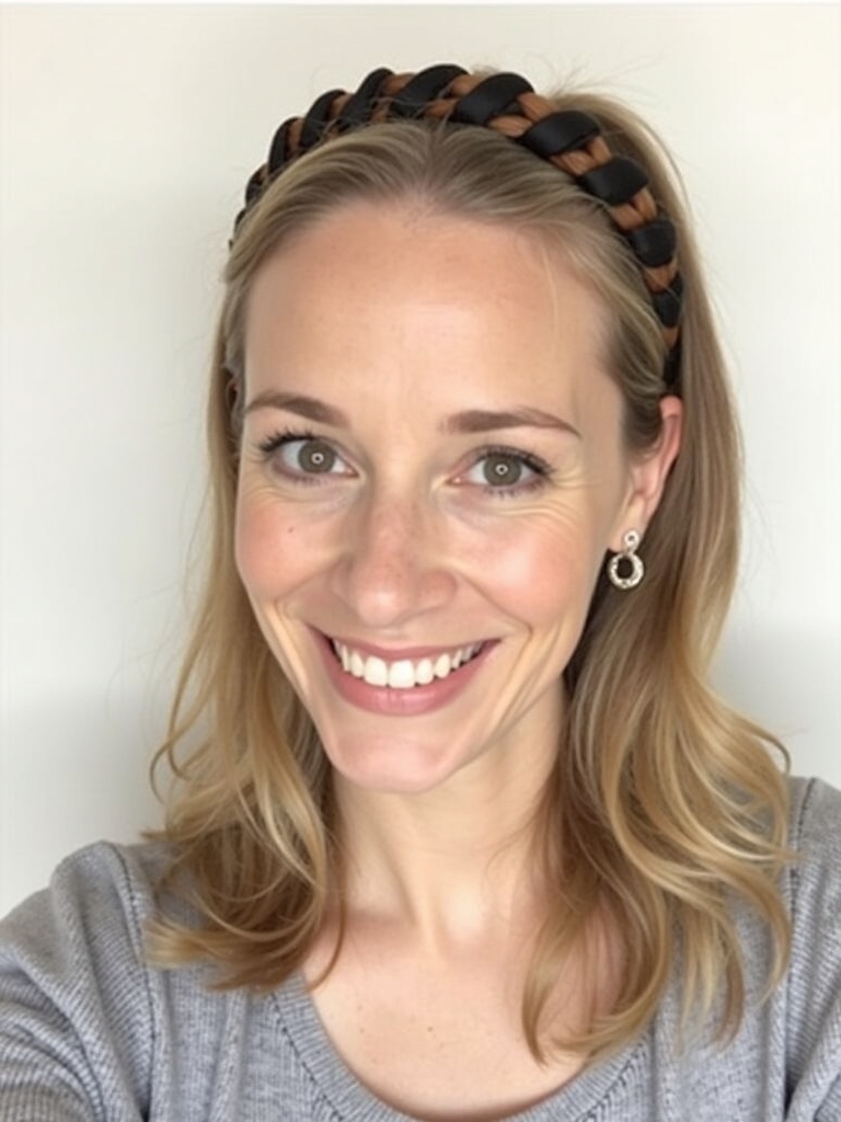 Cute Easy Hairstyle: Braided Headband