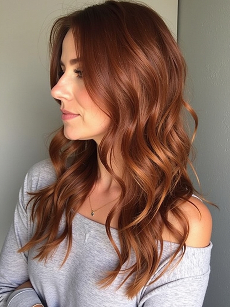 Captivating Copper Hair Color Ideas: Copper Balayage Bliss