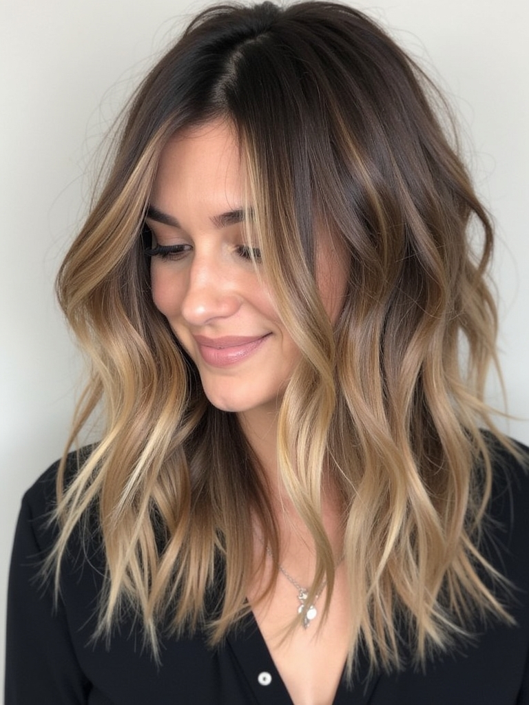 Long Haircut Ideas: Angled Layers