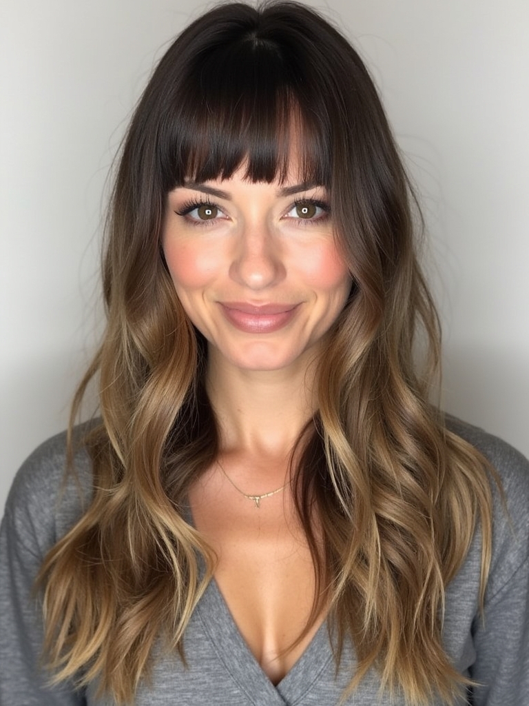 Long Haircut Ideas: Blunt Cut with Minimal Layers