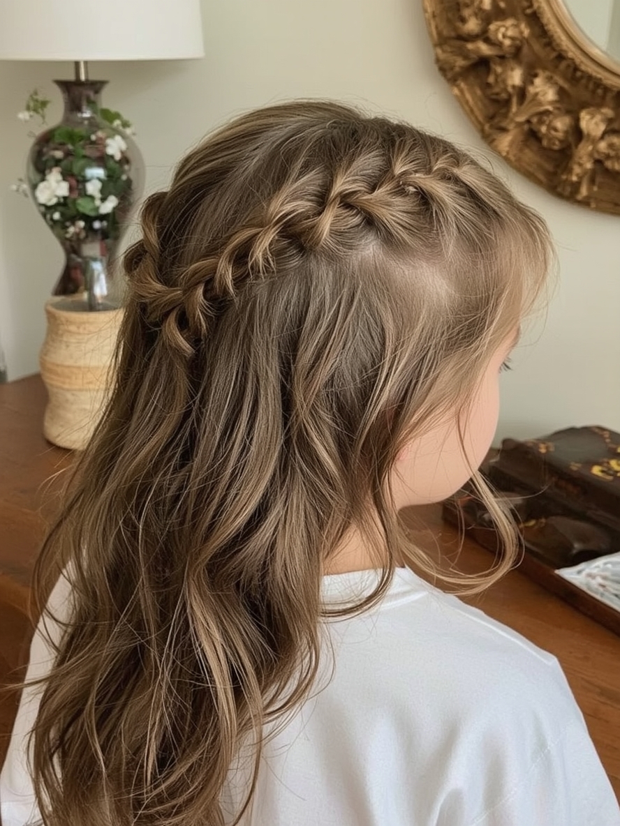 Hair Styles Kids: Twisted Crown Braid