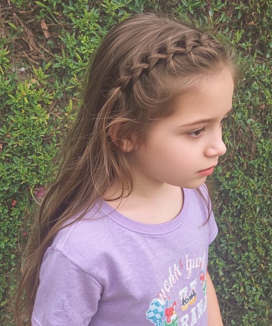 Hair Styles Kids: Waterfall Braid