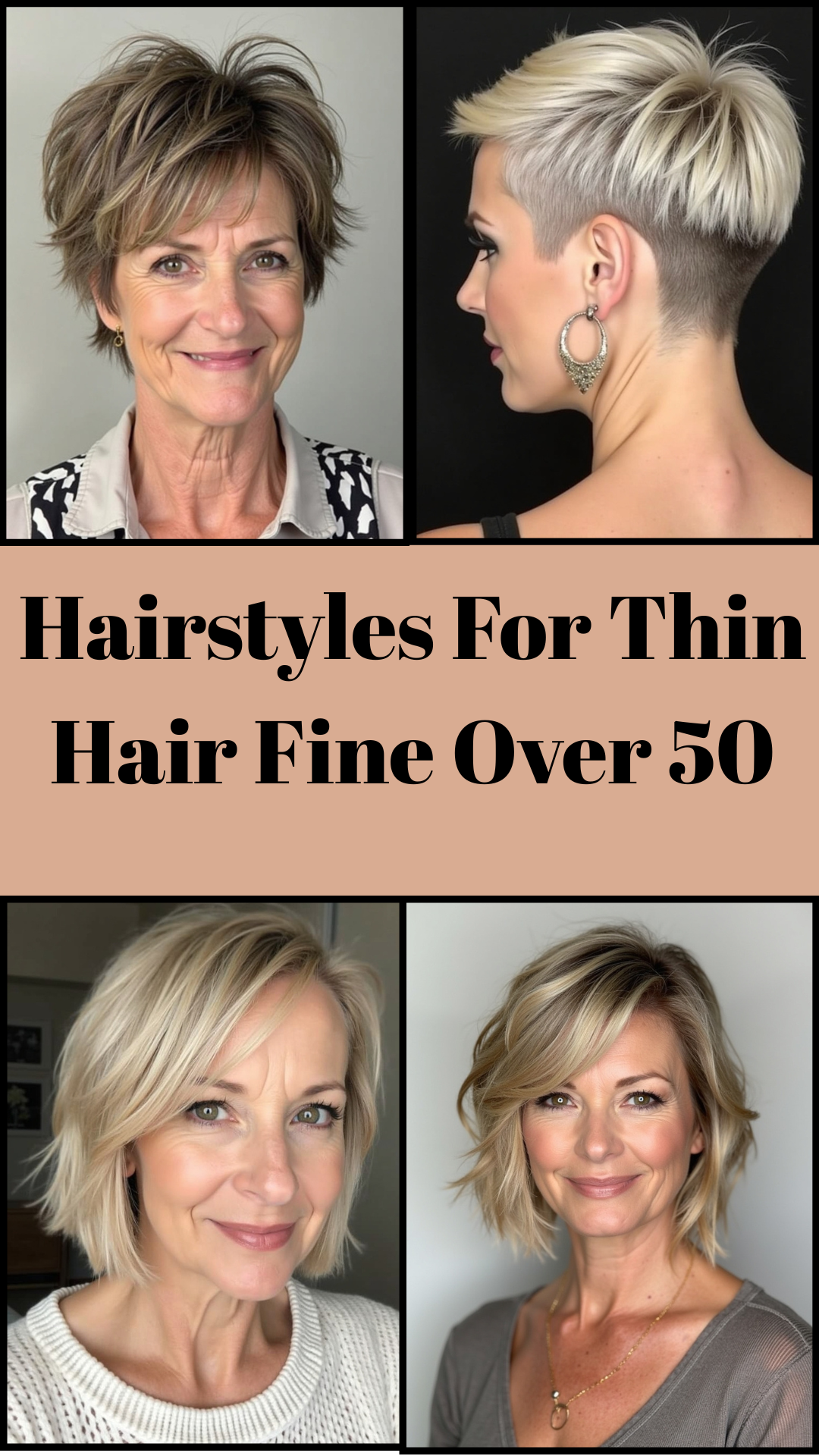 Hairstyles For Thin Hair Fine Over 50