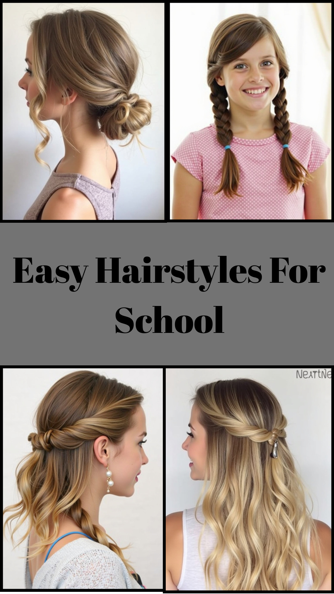 Easy Hairstyles For School