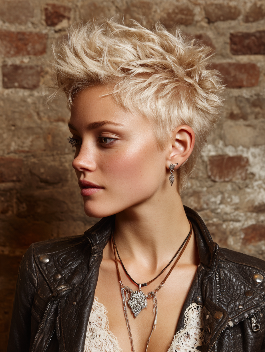 Edgy Blonde Hair: Faux Hawk