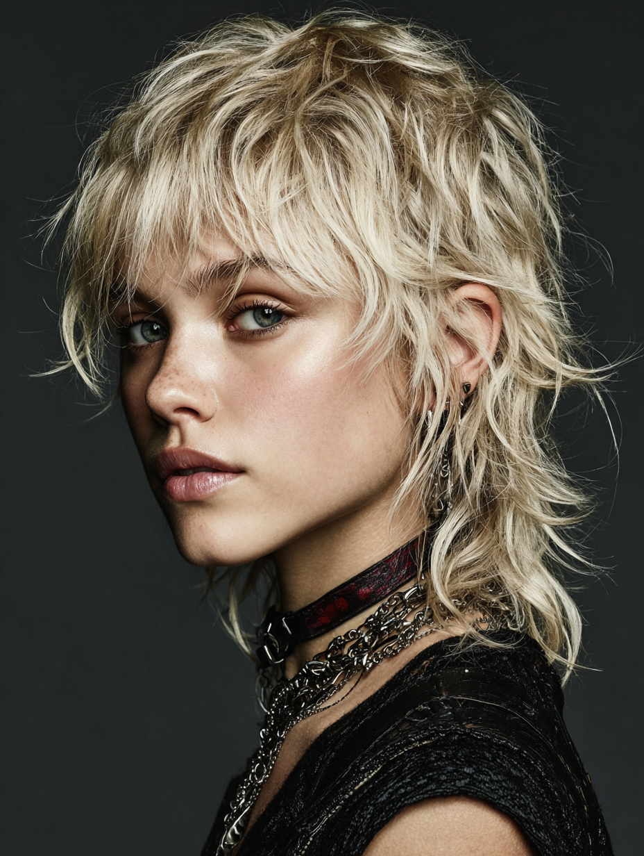 Edgy Blonde Hair: The Mullet