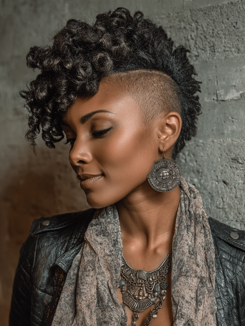 Freeform Natural Hair Mohawk