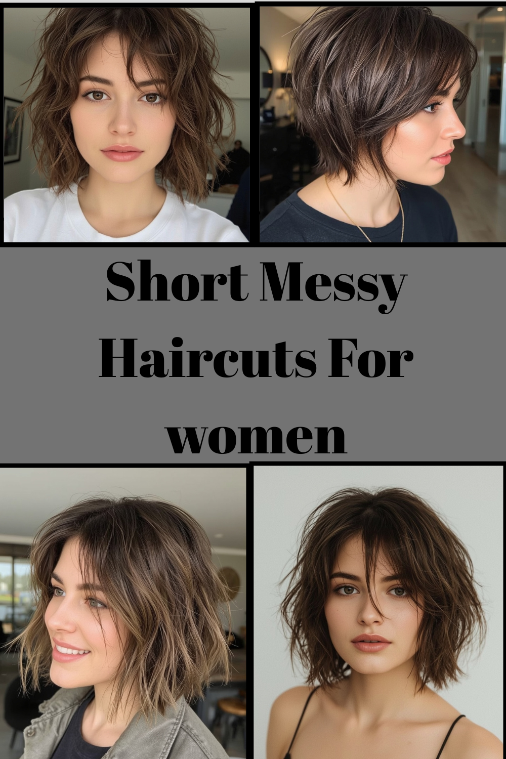 Short Messy Haircuts For women