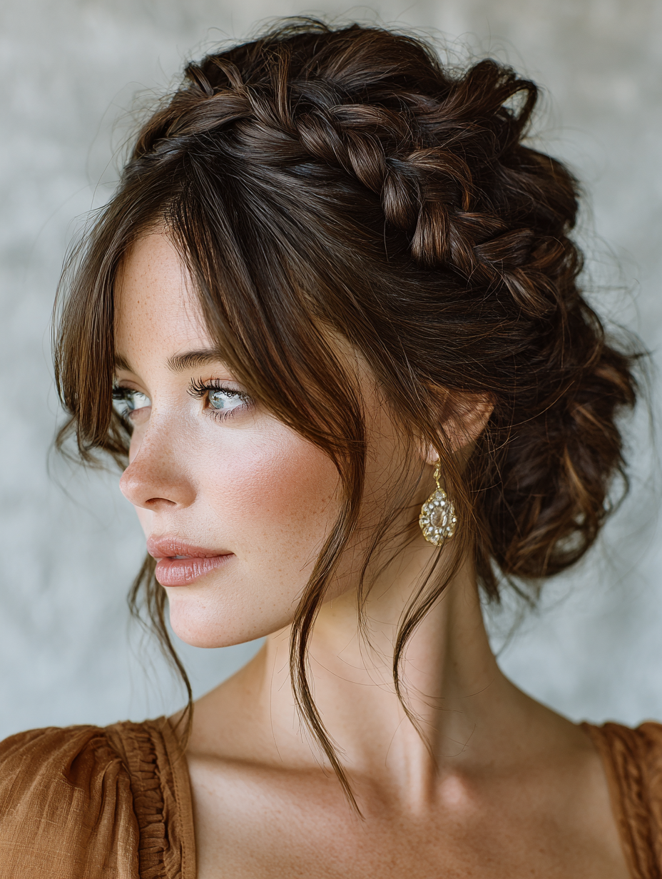 Summer Updos For Long Hair: Braided Crown